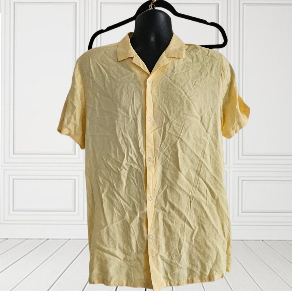 Topshop Button Down Viscose Shirt